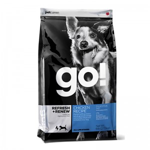 op maat gemaakte plastic zak met rits voor huisdieren, voedsel voor honden met een hersluitbare rits